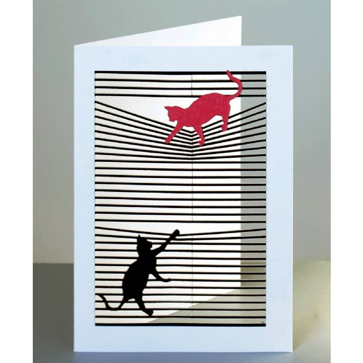 Cats on a blind (pack of 6)