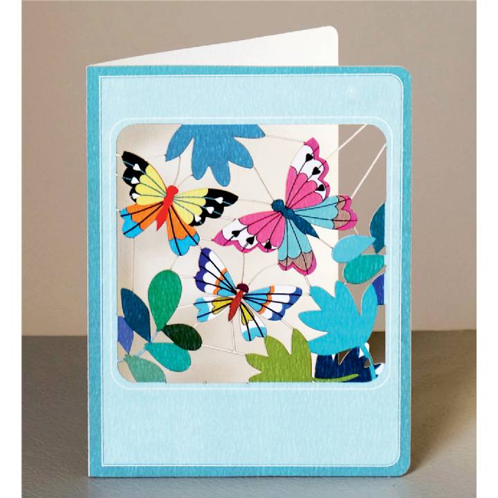 Butterflies and leaves (pack of 6)