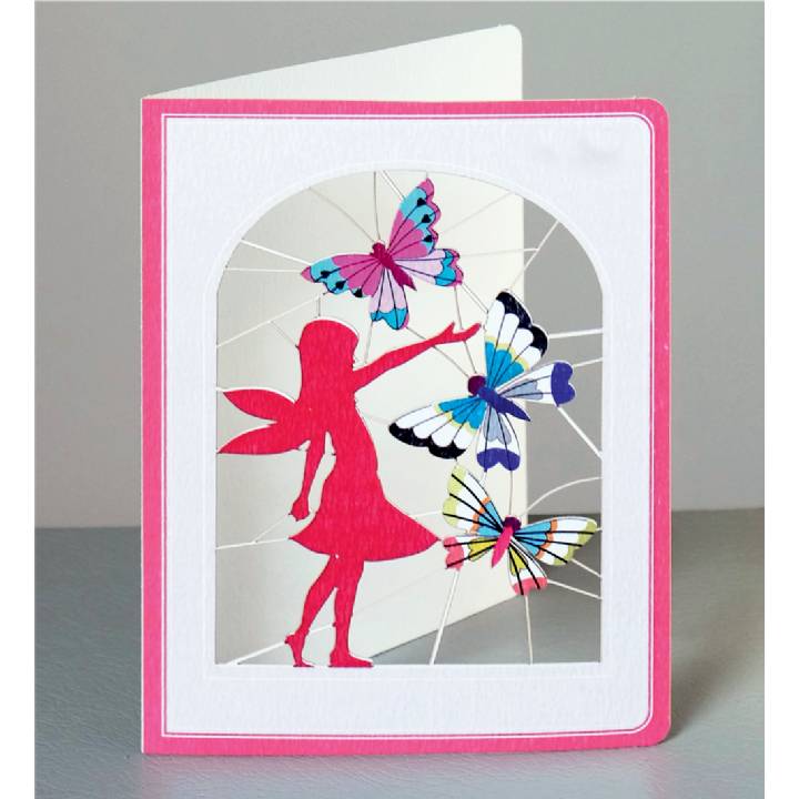 Fairy with butterflies (pack of 6)