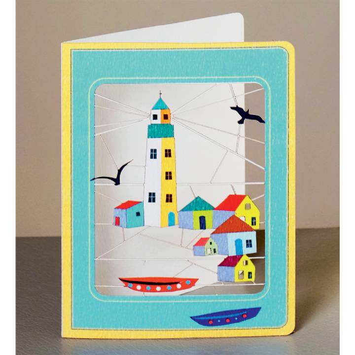 Lighthouse and cottages (pack of 6)