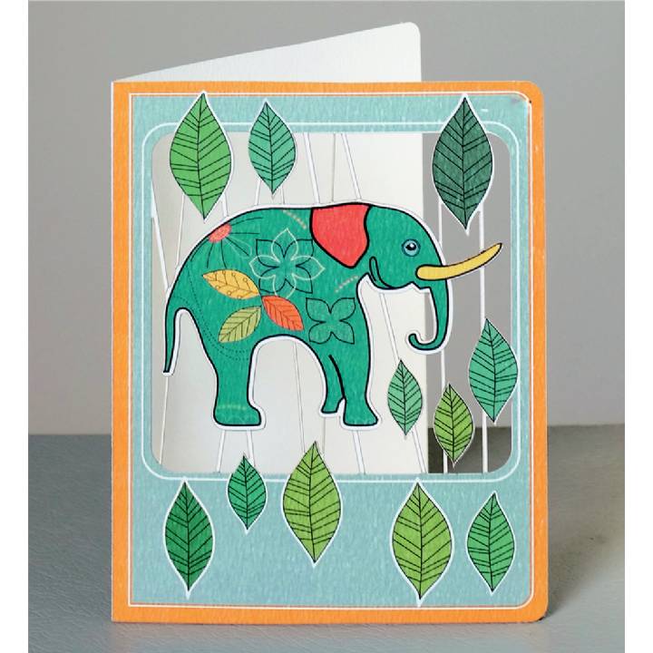 Turquoise elephant (pack of 6)