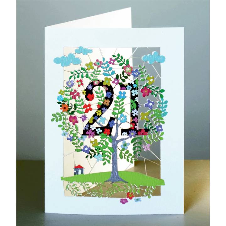 Age 21 - tree (pack of 6)