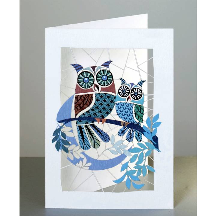 Owls and moon (pack of 6)