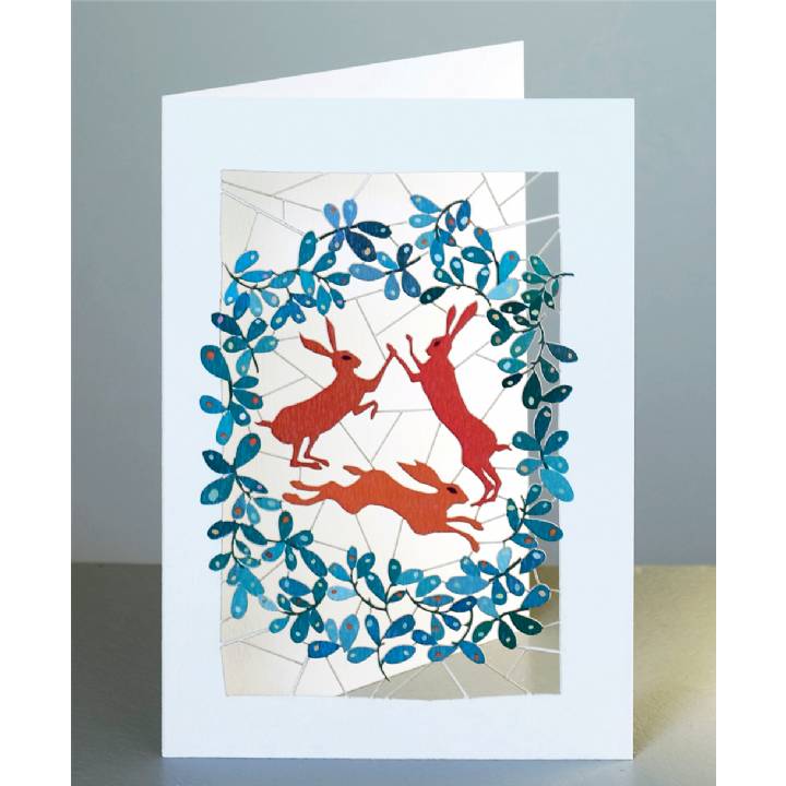 Three hares (pack of 6)