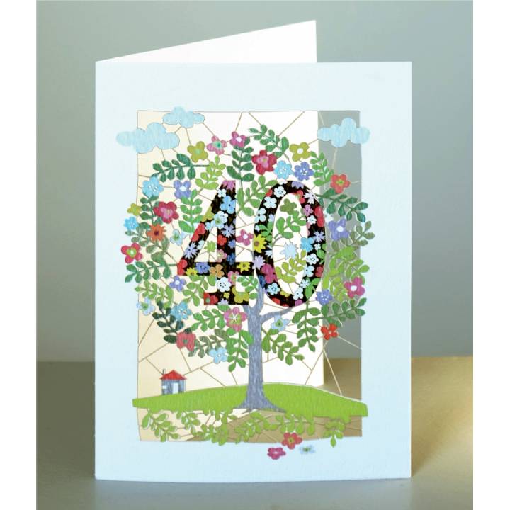 Age 40 - tree (pack of 6)