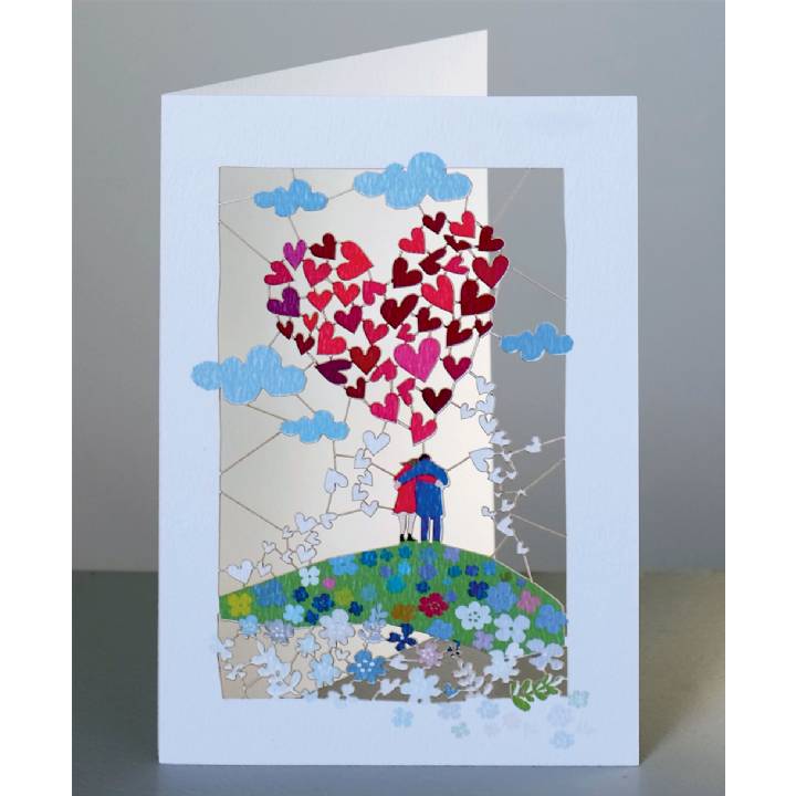 Couple and big heart (pack of 6)