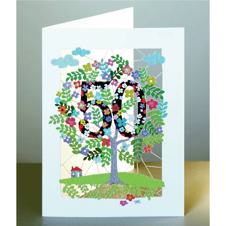 Age 50 - tree (pack of 6)