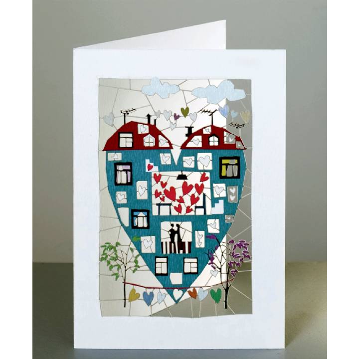 Heart-shaped house (pack of 6)