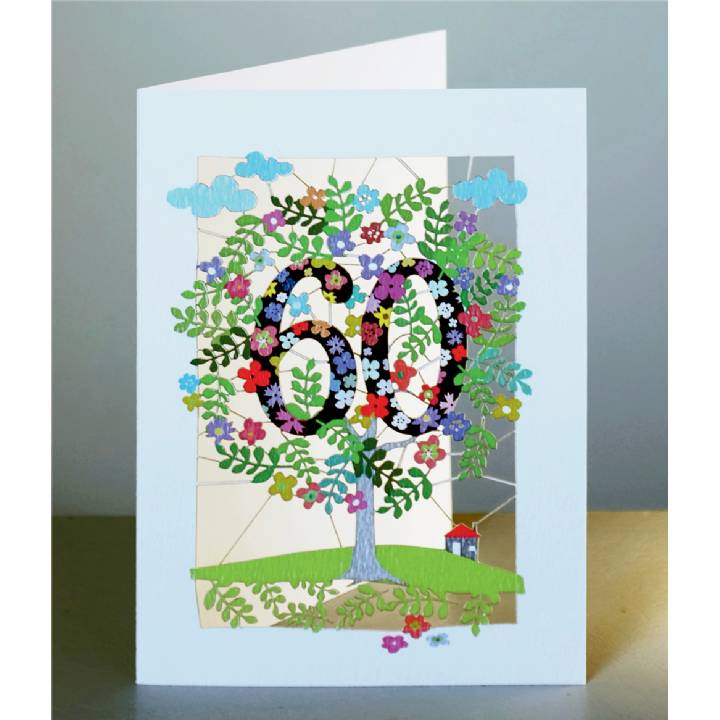 Age 60 - tree (pack of 6)