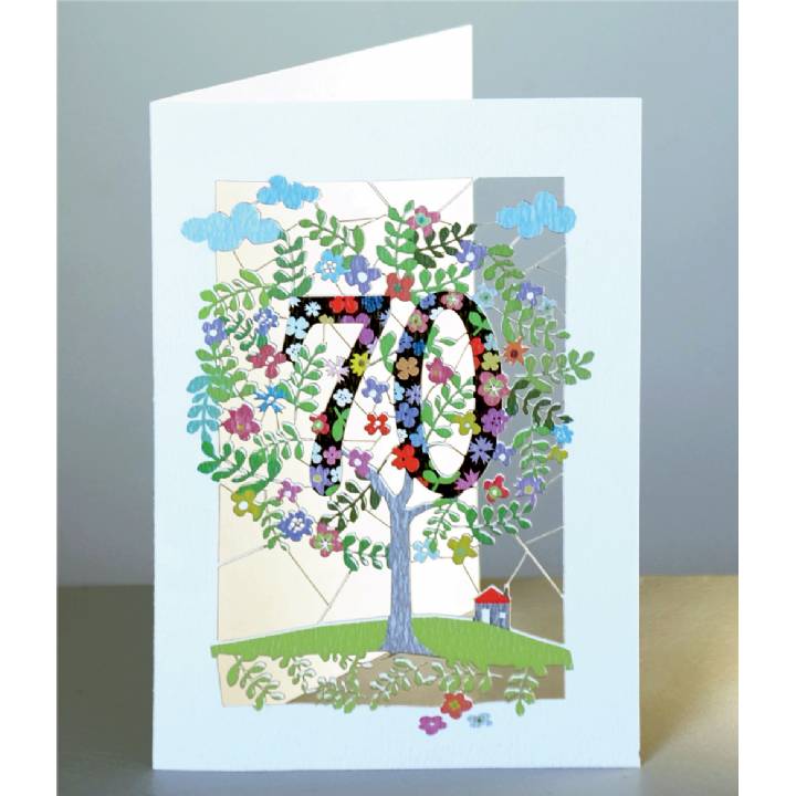 Age 70 - tree (pack of 6)