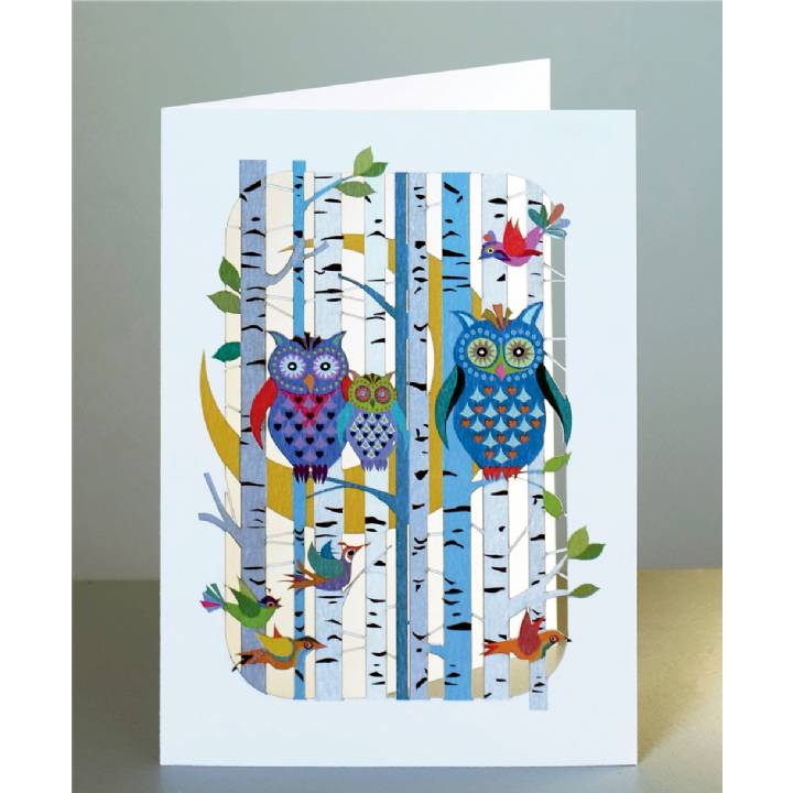 Owls in forest (pack of 6)
