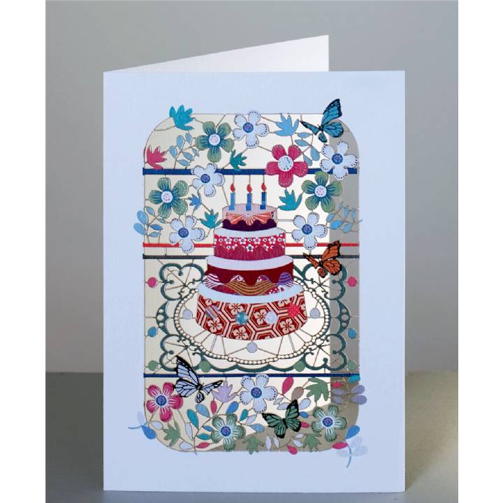 Birthday cake and flowers (pack of 6)