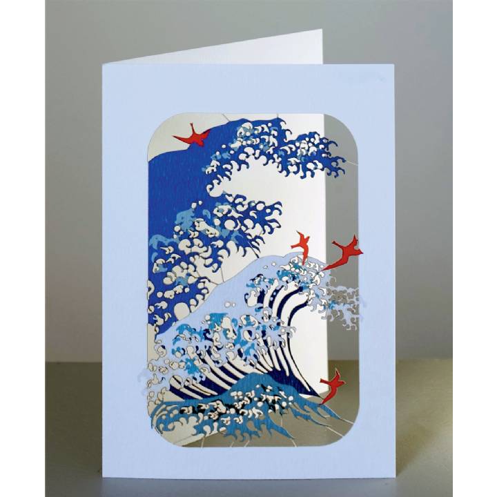 Wave and birds (pack of 6)