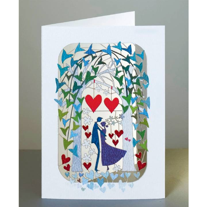 Happy couple under an arch (pack of 6)