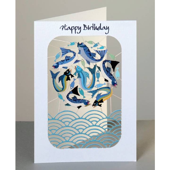 Happy Birthday fish (pack of 6)