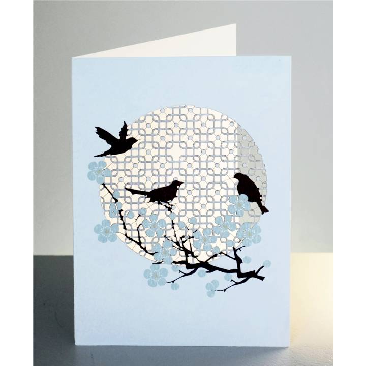 Lattice window & birds (pack of 6)