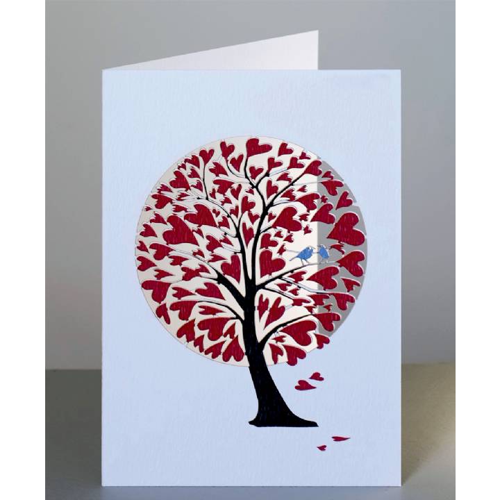 Red heart tree (pack of 6)