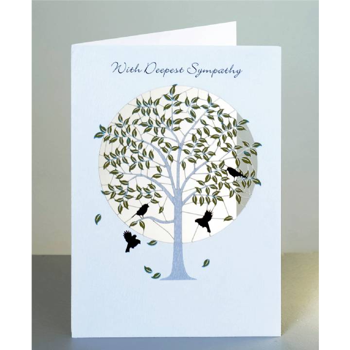 Sympathy - green tree (pack of 6)
