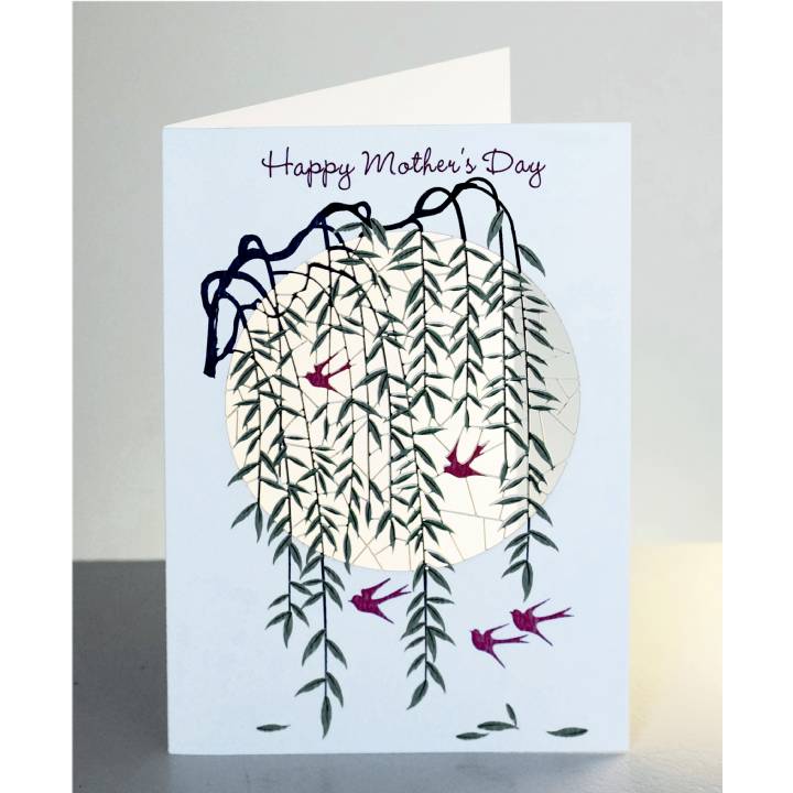Willow and swallows - happy mother's day (pack of 6)