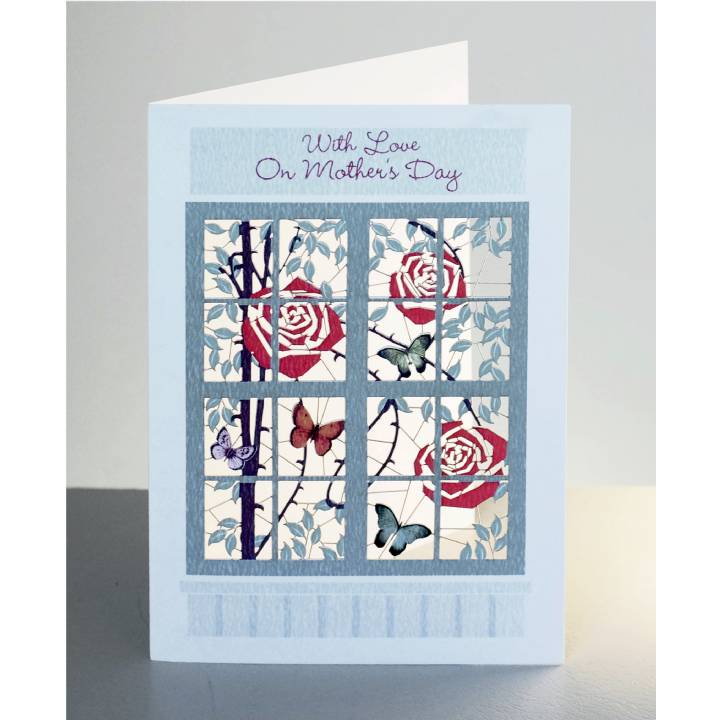 Window and roses - mother's day (pack of 6)