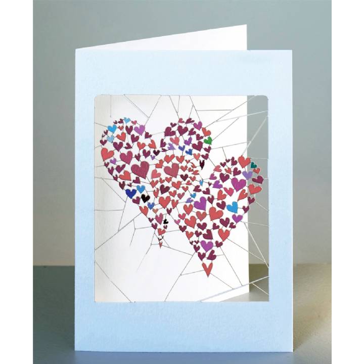 Two hearts (pack of 6)