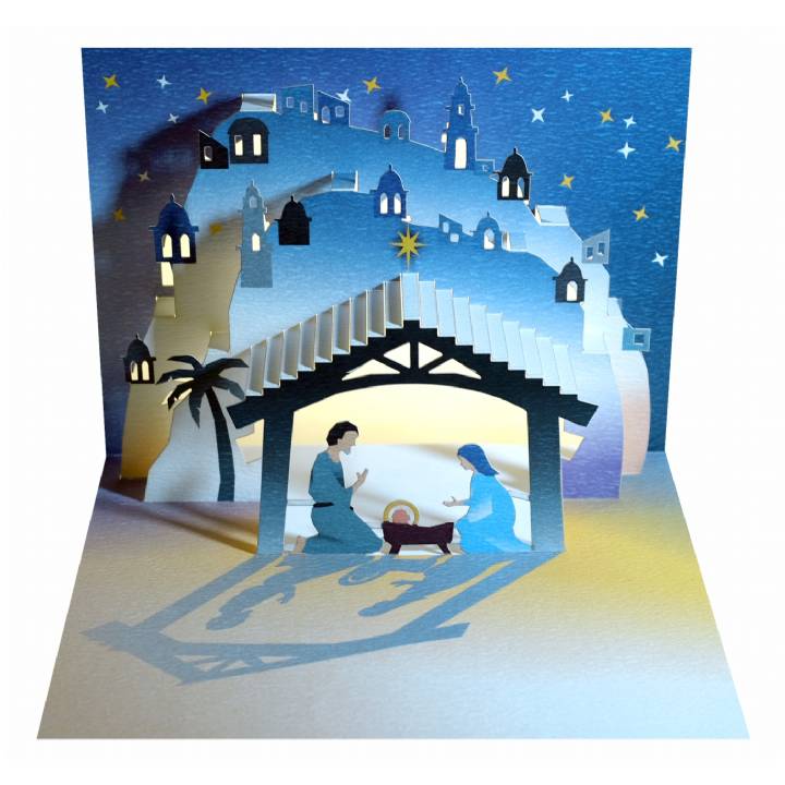 Christmas nativity - stable (pack of 6)