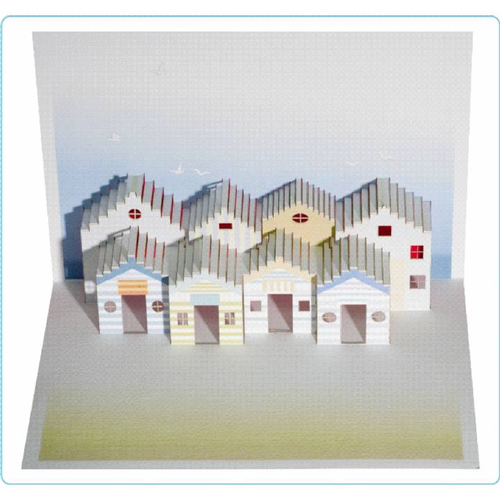 Beach huts (pack of 6)