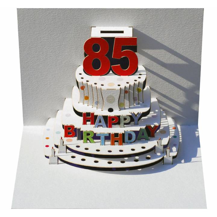 Age 85 birthday cake (pack of 6)