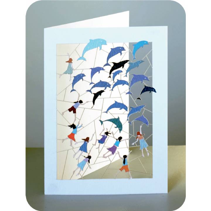 Swimming with dolphins (pack of 6)