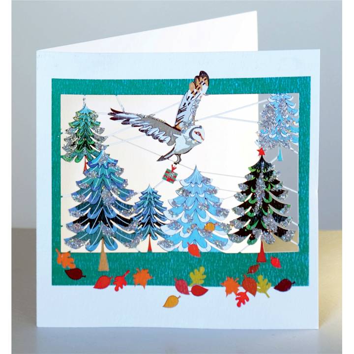 Owl over treetops (pack of 6)
