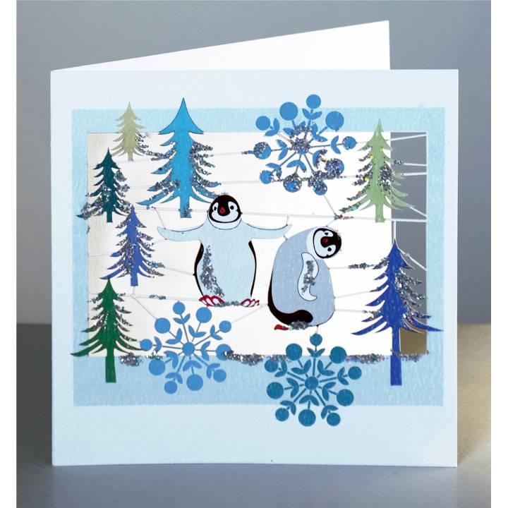 Cute penguins and trees (pack of 6)