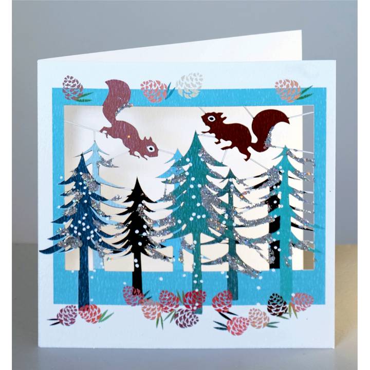 Squirrels in a forest (pack of 6)