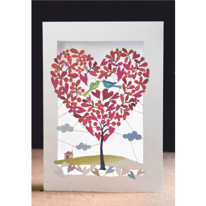 Heart-shaped tree (pack of 6)