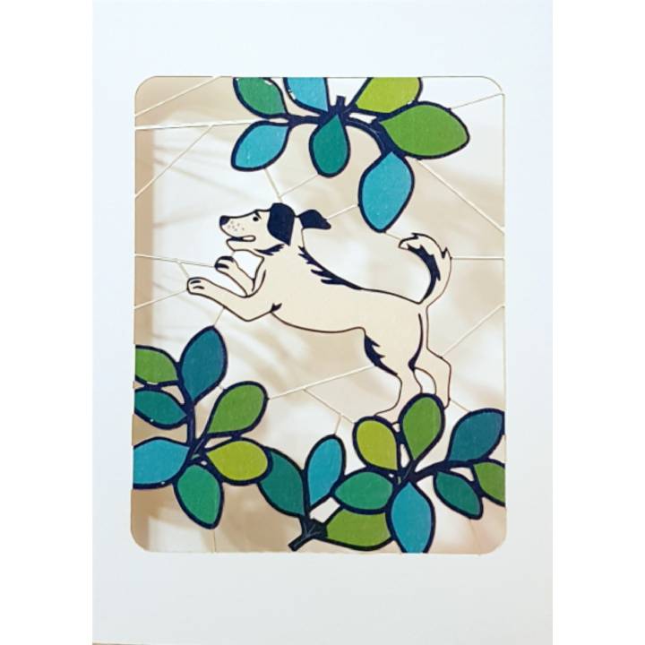 Leaping dog (pack of 6)