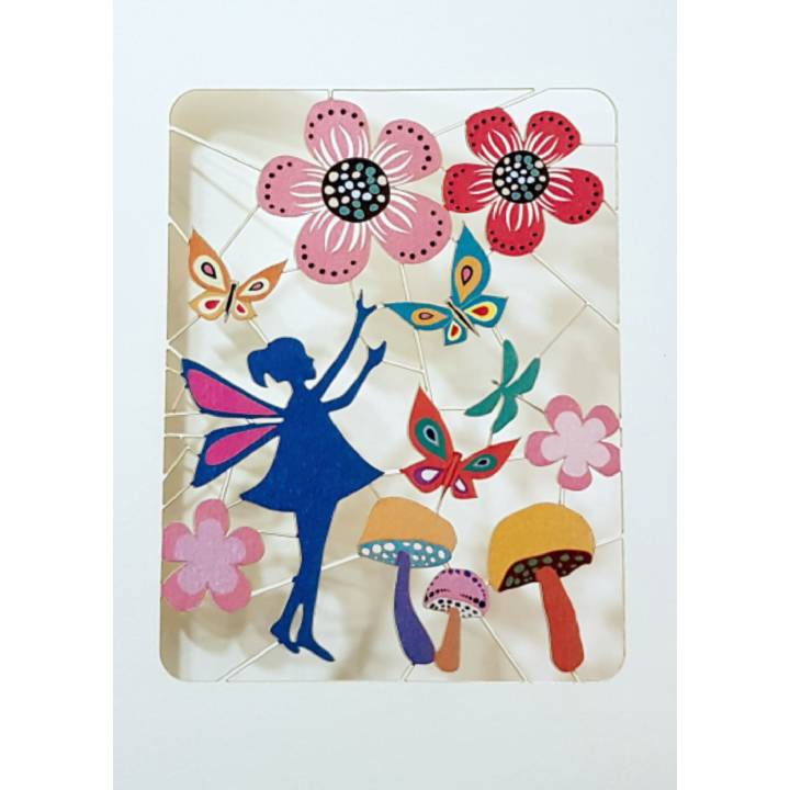 Little fairy amongst the flowers (pack of 6)