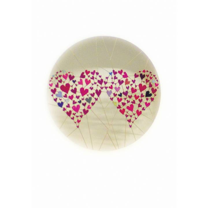 Two hearts made of little hearts (pack of 6)