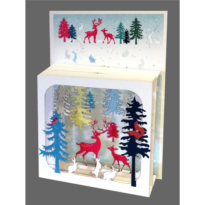 Christmas - Deer in Forest (pack of 6)