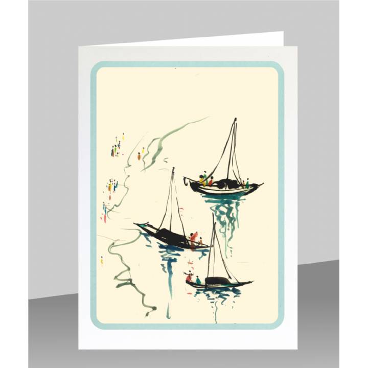 Sailing boats (pack of 6)