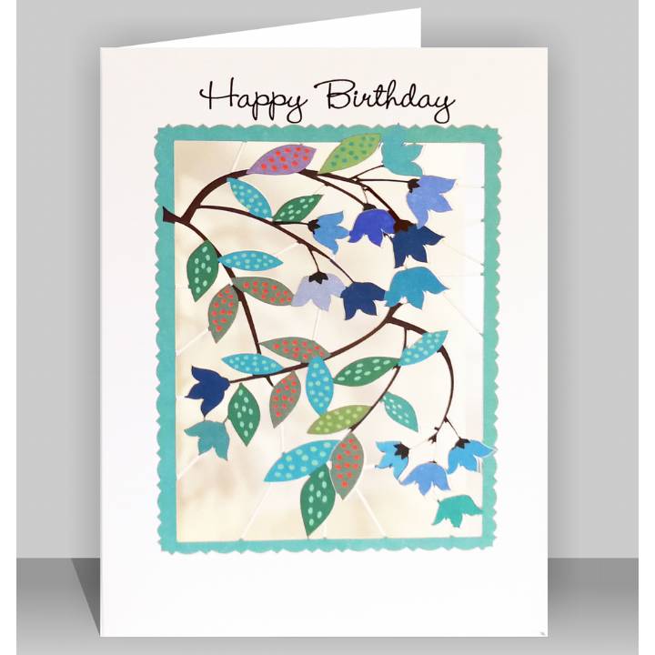 Happy Birthday - Leaves (pack of 6)