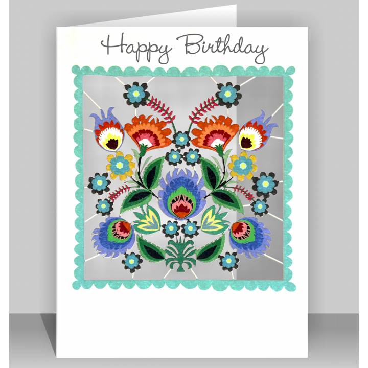 Happy Birthday - Blossoms (pack of 6)