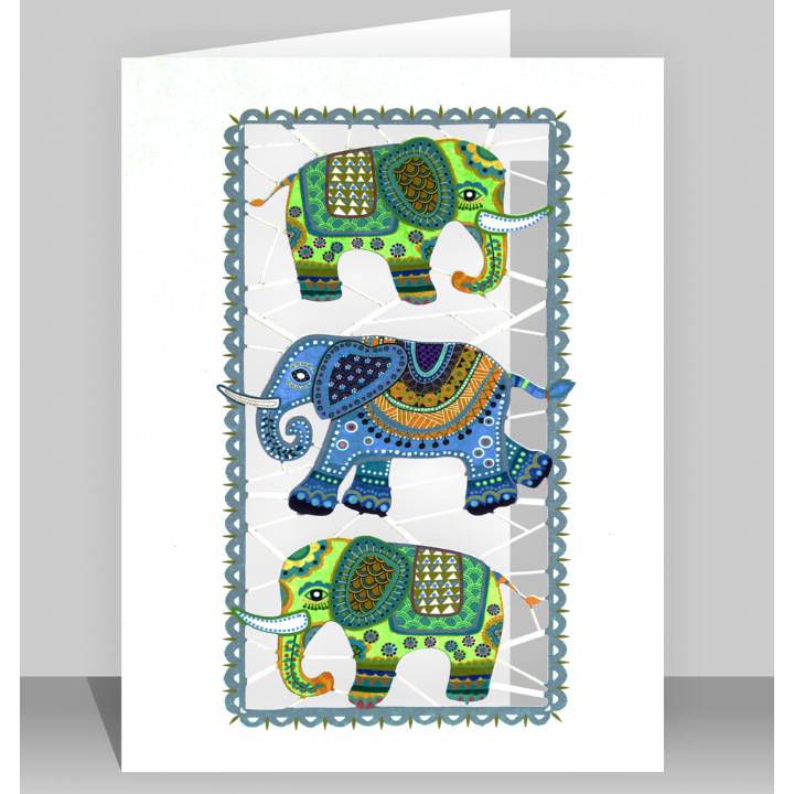 Three elephants (pack of 6)