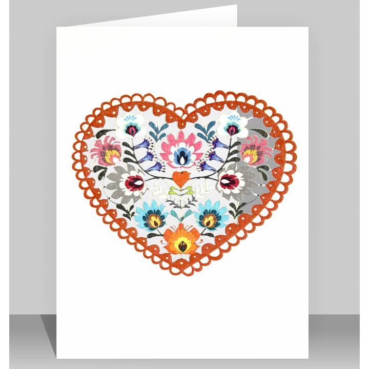 Folk Art Heart (pack of 6)