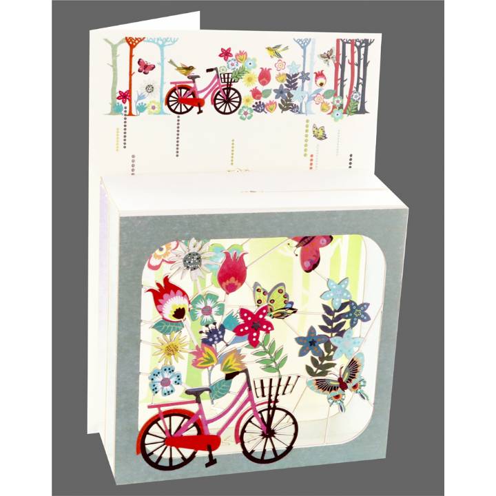 Floral Bicycle (pack of 6)