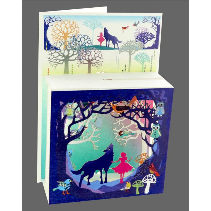 Girl and wolf (pack of 6)