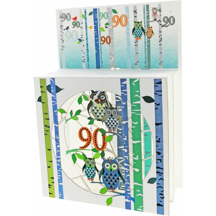 Age 90 Owls (pack of 6)