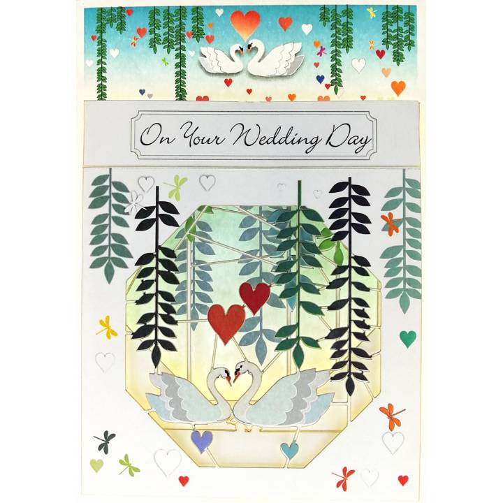 On Your Wedding Day - swans (pack of 6)