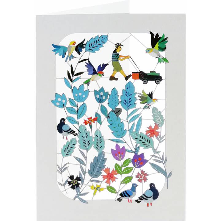 Gardener, birds and flowers (pack of 6)
