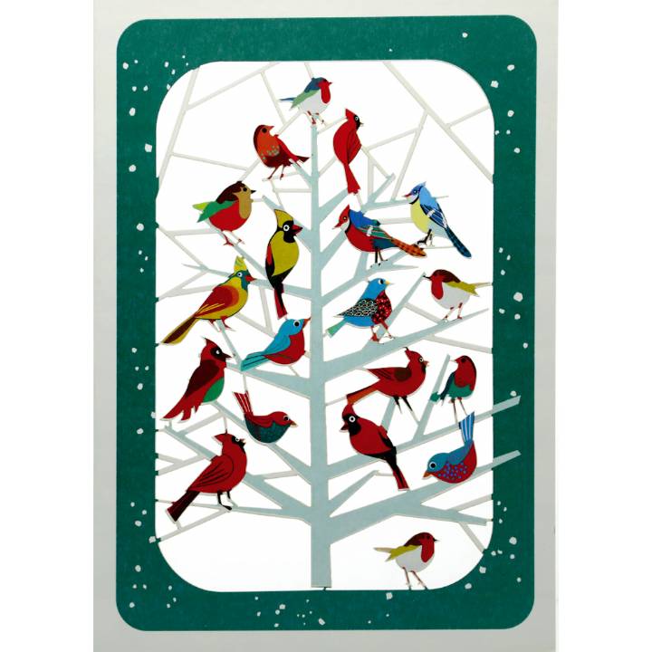 Birds in tree (pack of 6)