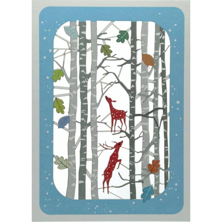 Deer in trees (pack of 6)
