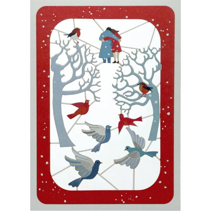 Couple with birds (pack of 6)